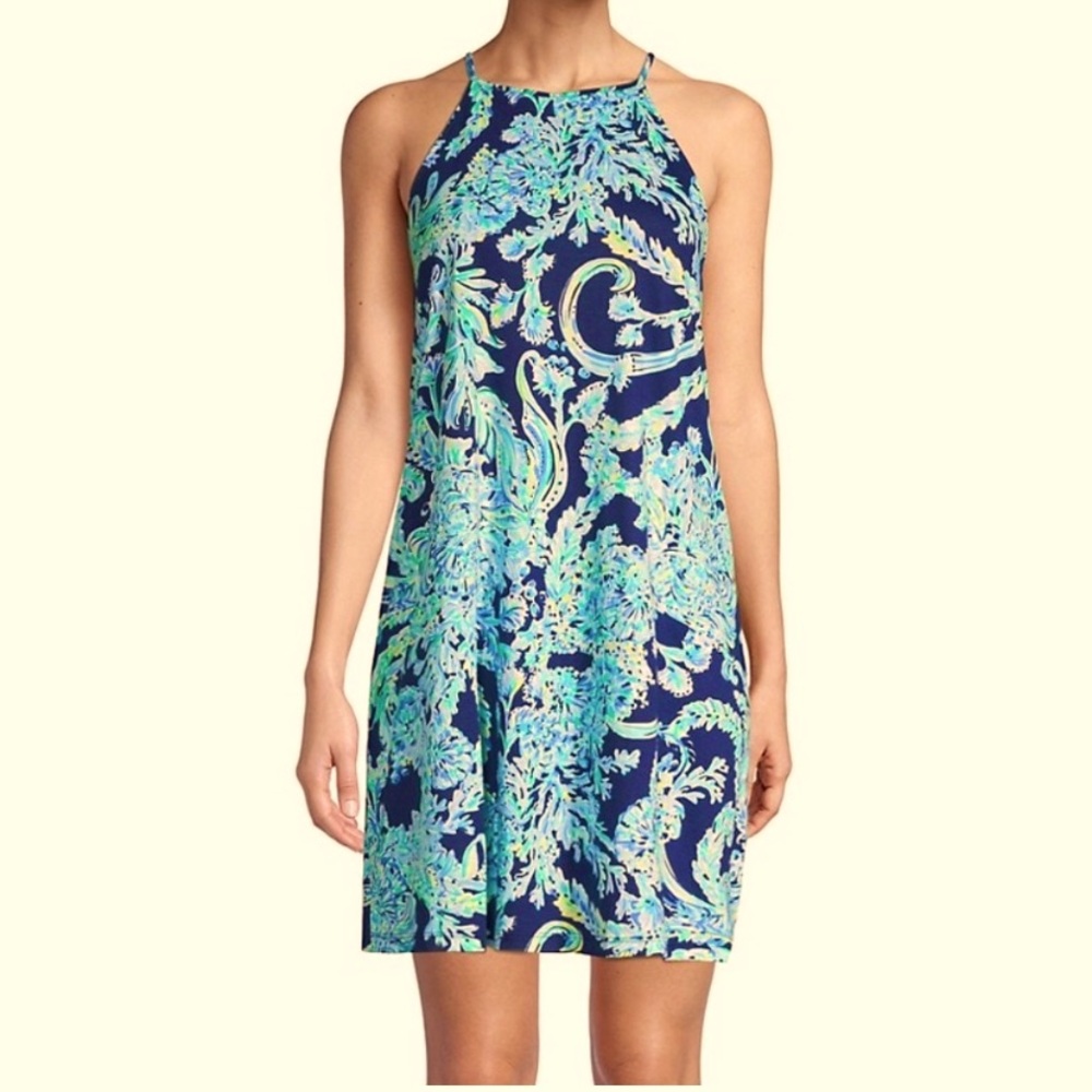 NWT Lilly Pulitzer Margot Dress I’m High Tides print size XL